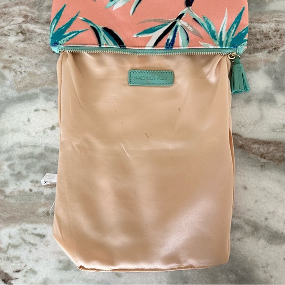 Tropical Print Clutch with Vegan Leather Mint Accents - Beach Vacation Bag - Picture 16 of 16